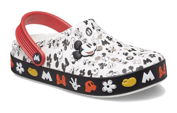 Crocs Детские сандалии White Black Kids' — фото 4