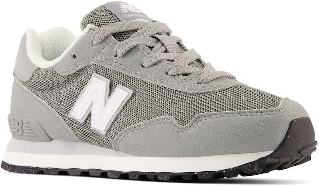 Кроссовки New Balance Kids 515 V1 на шнуровке, белый/серый — фото 4