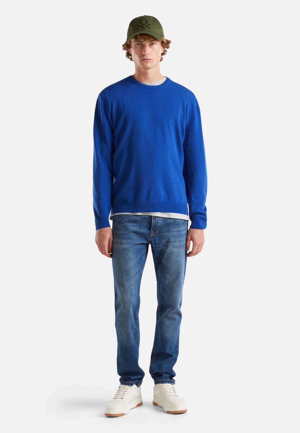 

Джемпер CREW NECK United Colors of Benetton, синий