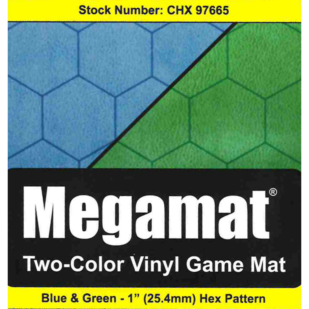 

Аксессуары Chessex Reversible Megamat: 1-inch Hex - Blue/Green (34.5" x 48")