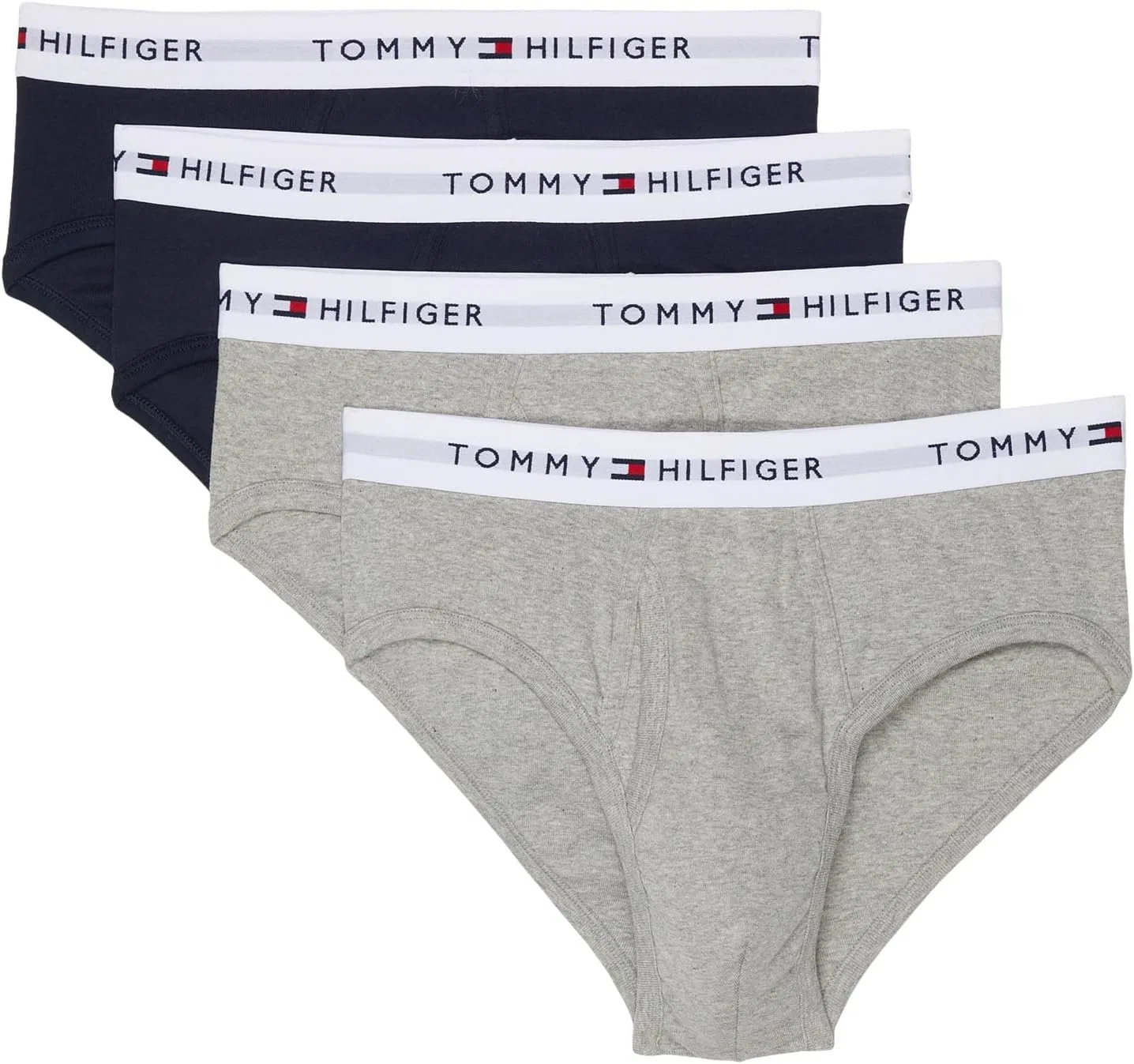 Комплект трусов Tommy Hilfiger Cotton Classic, 4 предмета, темно-синий, серый