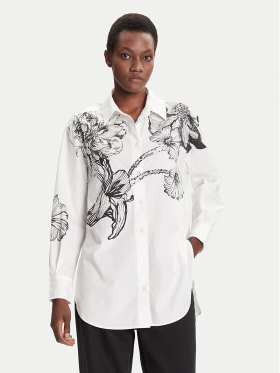 

Рубашка loose fit Byn Lacroix 25WWCW07 Desigual, белый