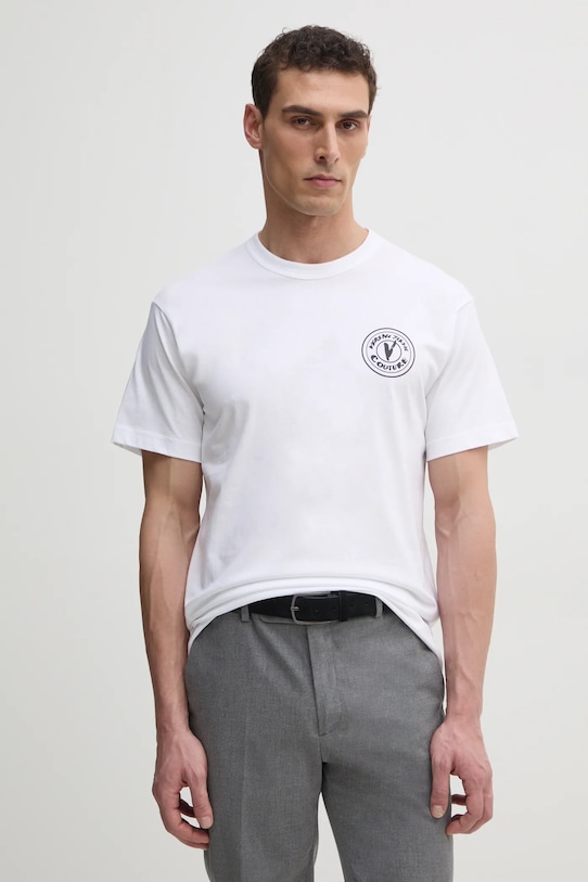 

Хлопковая футболка Versace Jeans Couture, белый
