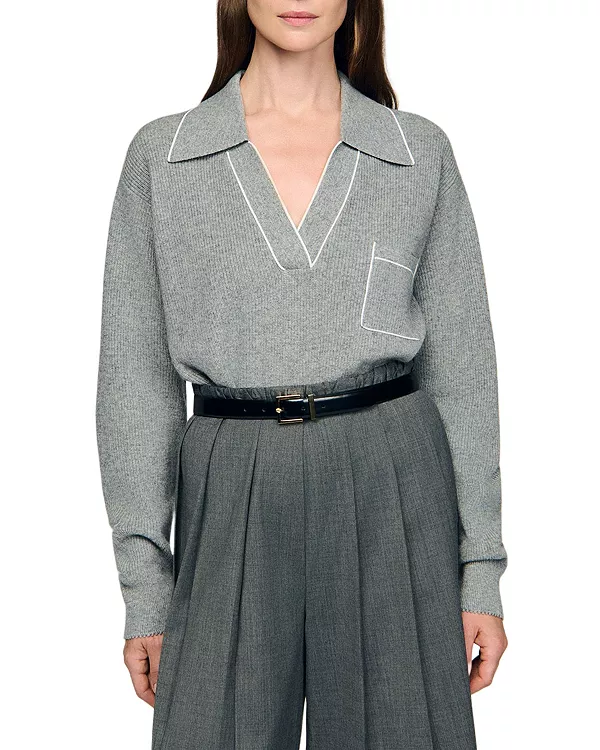 

Берлинский свитер Sandro, серый