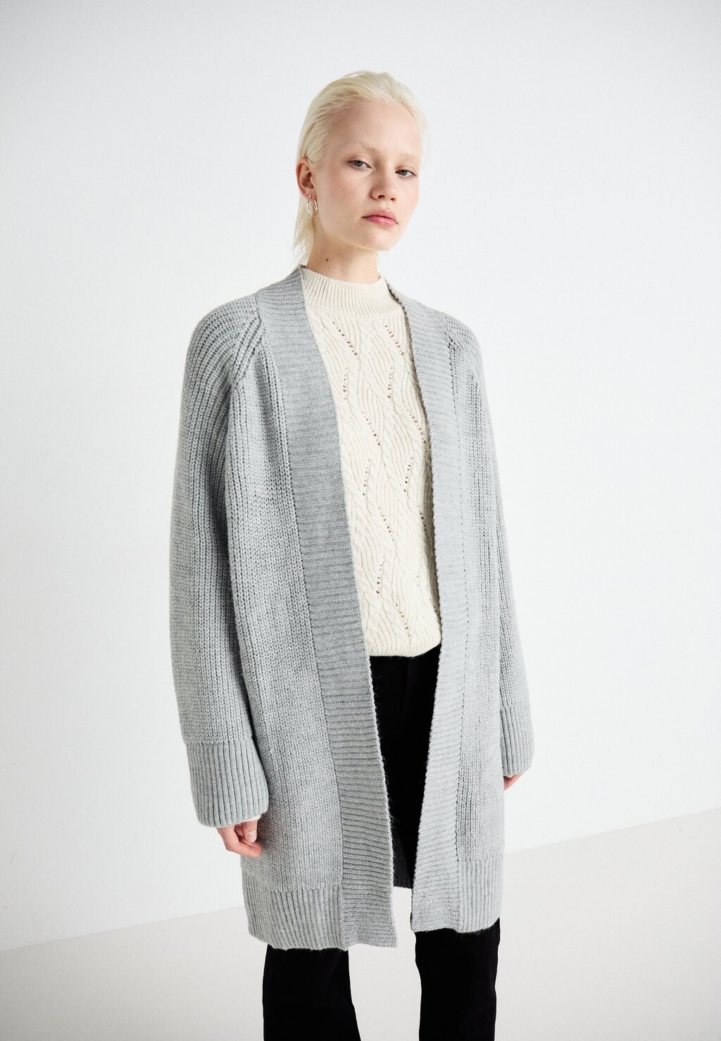 

Кардиган ONLLEISE FREYA OPEN CARDIGAN ONLY, цвет Mottled Grey