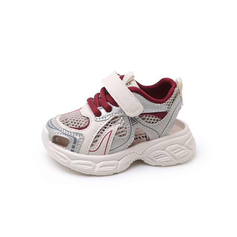 

Нескользящие и дышащие детские сандалии с низким верхом для детей от 3 до 7 лет TONYBEAR, красный