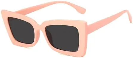 

Солнцезащитные очки в ретро-оправе для женщин, модные солнцезащитные очки для мужчин, солнцезащитные очки с защитой от УФ-излучения UV400 MTZJH, Pink Gray