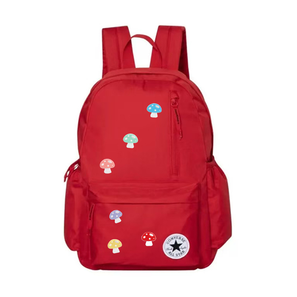 

Converse Полиэстеровый рюкзак обычный унисекс красный, Little Mushroom