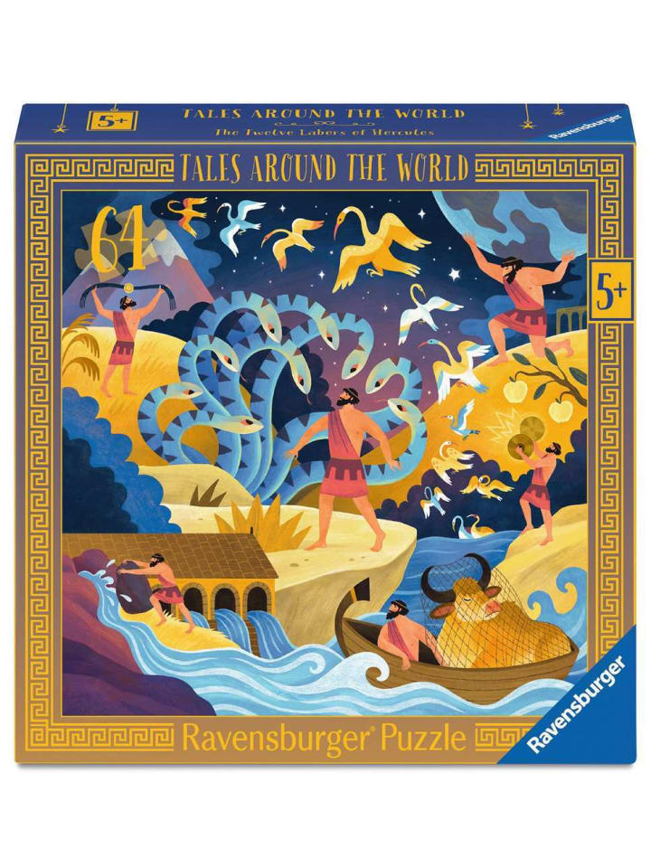 

Пазл Ravensburger, 64 детали. Двенадцать деяний Геракла в цвете