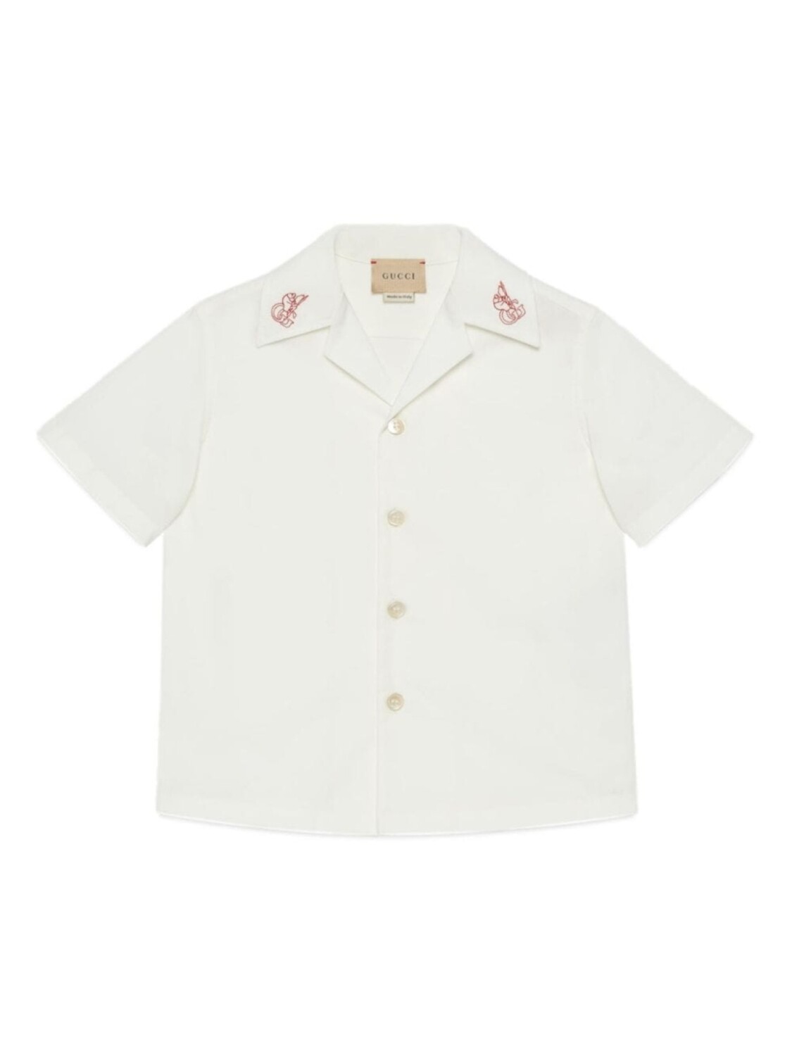 

Gucci Kids рубашка из коллаборации с Peter Rabbit, белый