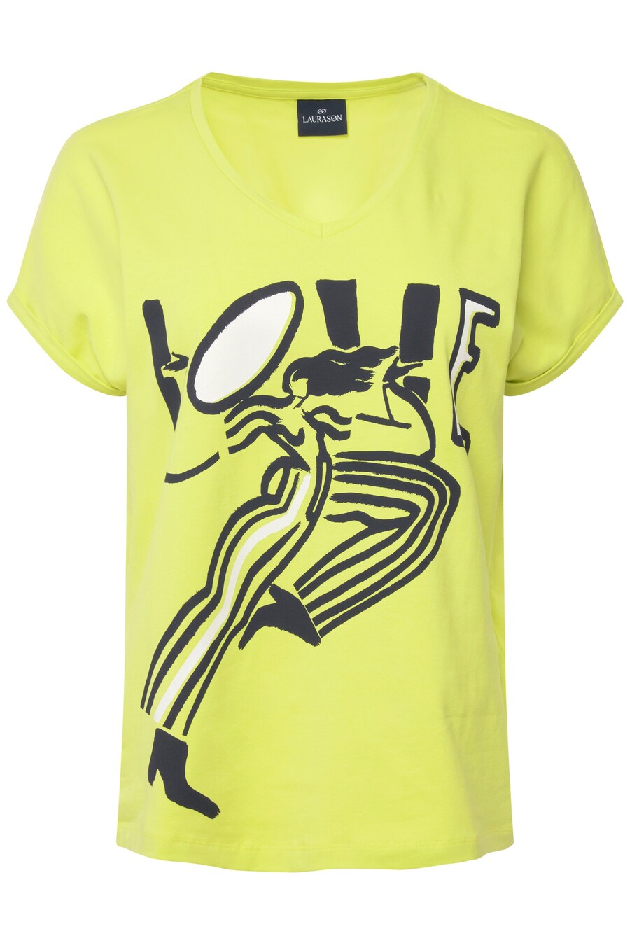 

Футболка LAURASØN Shirt, цвет green/black
