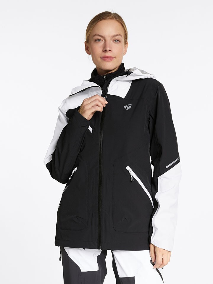 

Куртка софтшелл Ziener Funktionsjacke Naie, черный/белый