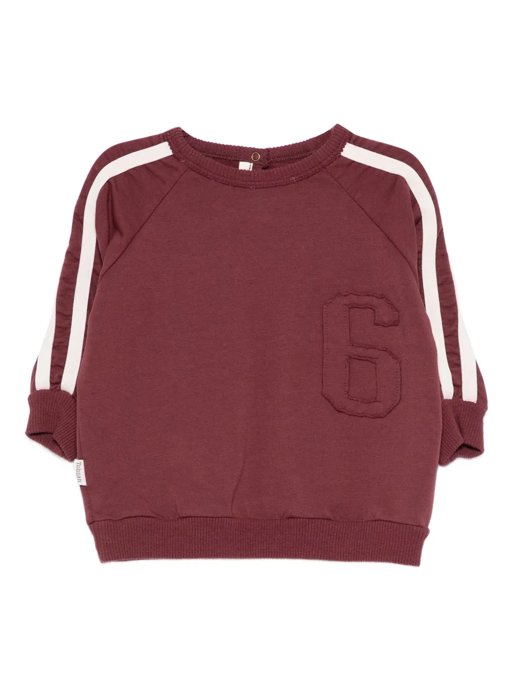 

Свитшот с аппликацией в полоску Zhoe & Tobiah, красный