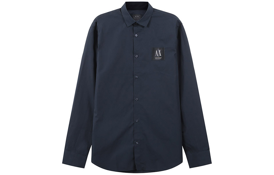 

Футболка SS23 Мужская Синяя ARMANI EXCHANGE, Морской Синий