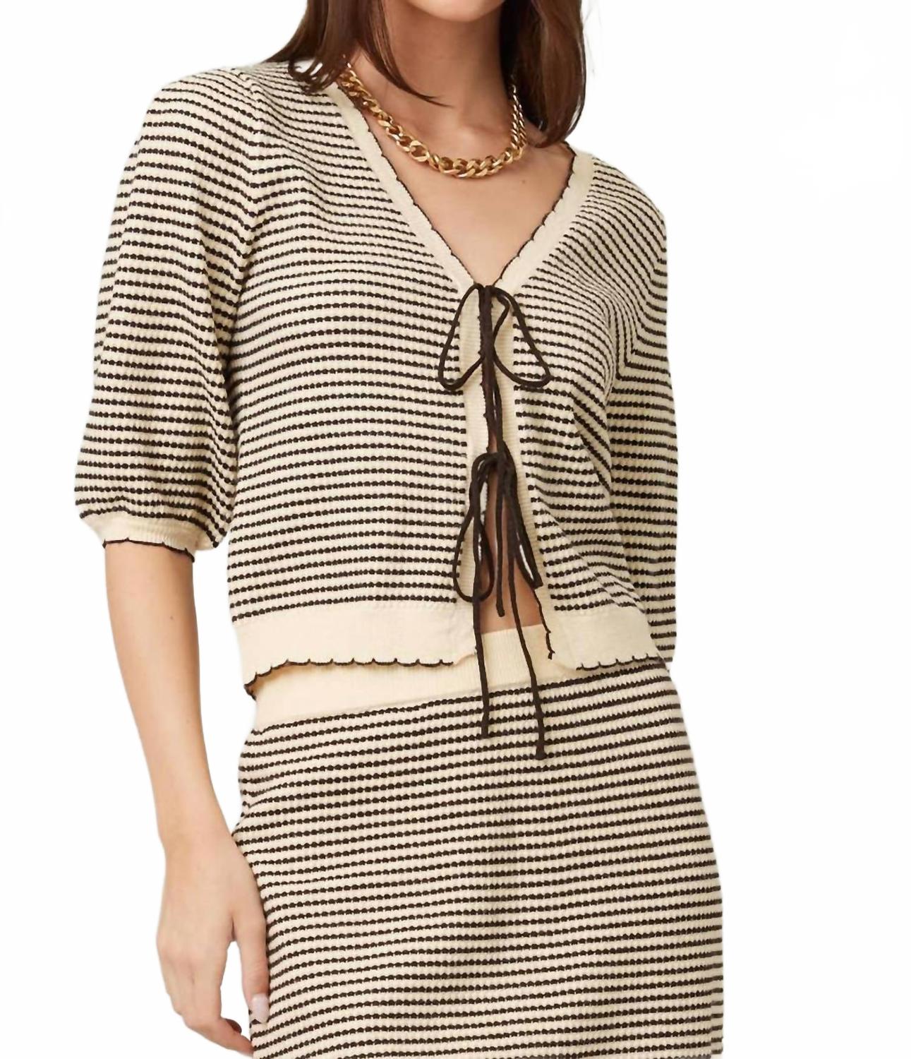 

Illa Illa Вязаный топ Cali бежевого цвета