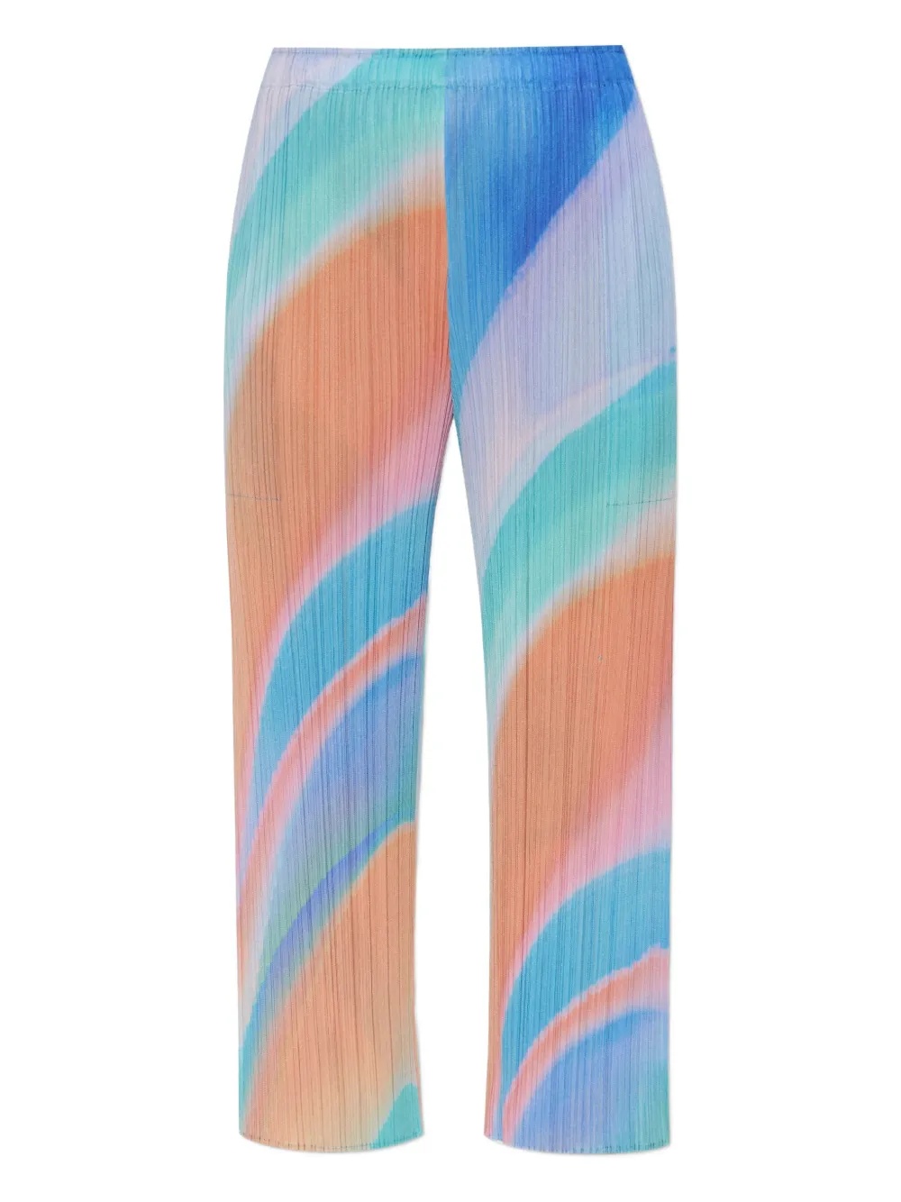 

Плиссированные брюки с эффектом омбре Pleats Please Issey Miyake, синий