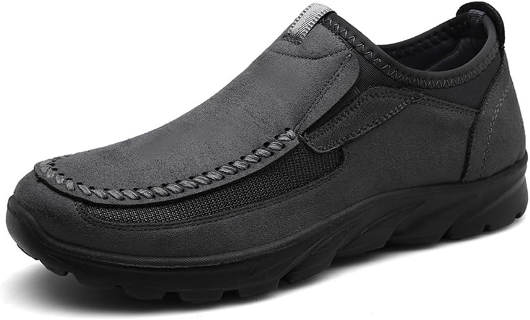 

Мужские повседневные кожаные лоферы SWZEC, серый