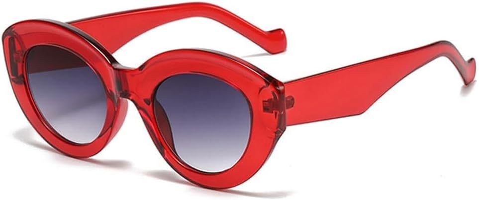 

Популярные модные солнцезащитные очки большого размера «кошачий глаз» для женщин, ретро-очки с леопардовым принтом, солнцезащитные очки UV400 для мужчин, трендовые овальные солнцезащитные очки LXLHWN, Red Gray Gradient