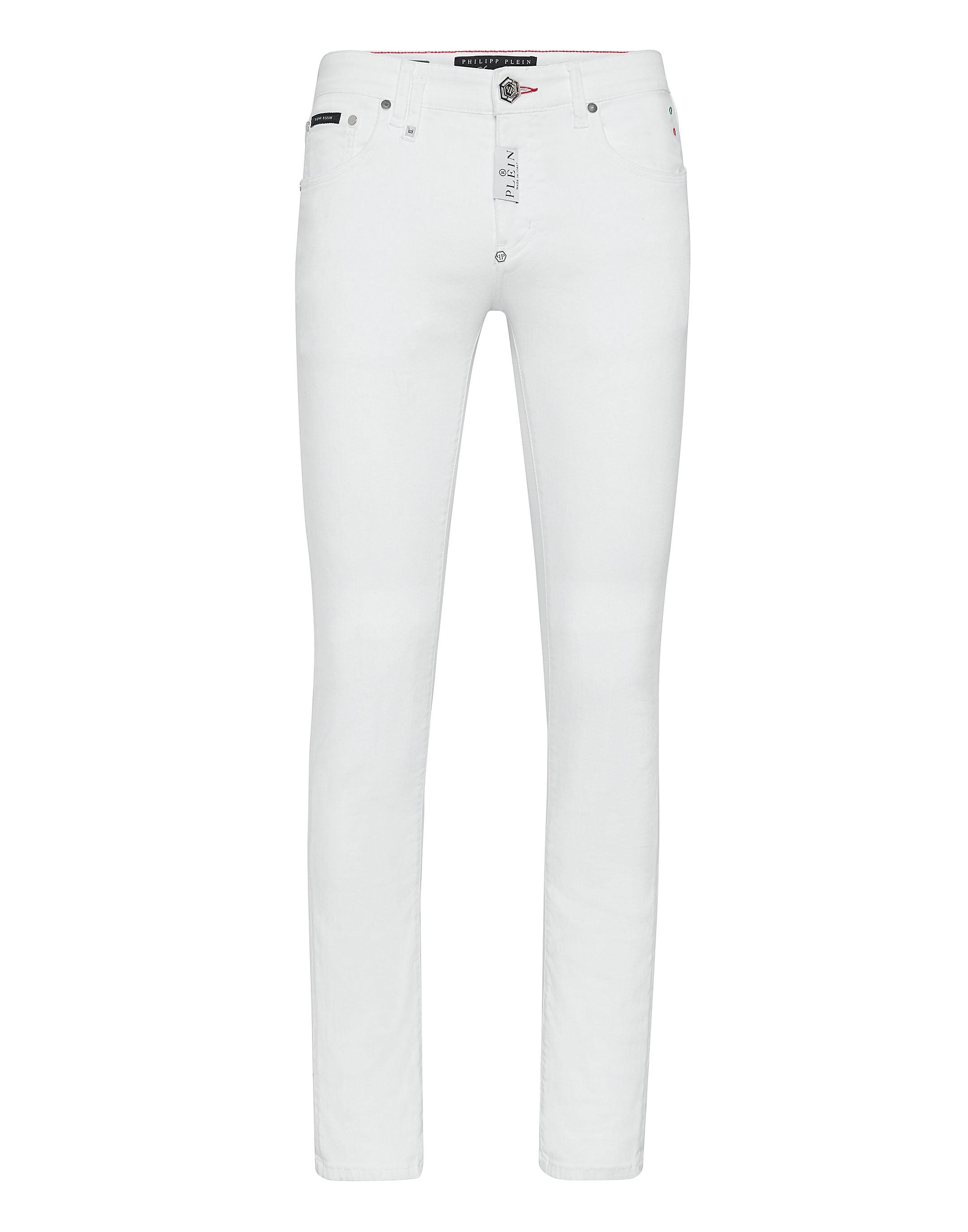 

Джинсовые брюки Super fit Hexagon PHILIPP PLEIN, цвет snow white (no rotture)