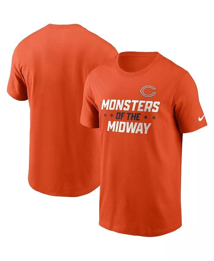 

Мужская оранжевая футболка Chicago Bears Local Essential Nike, оранжевый