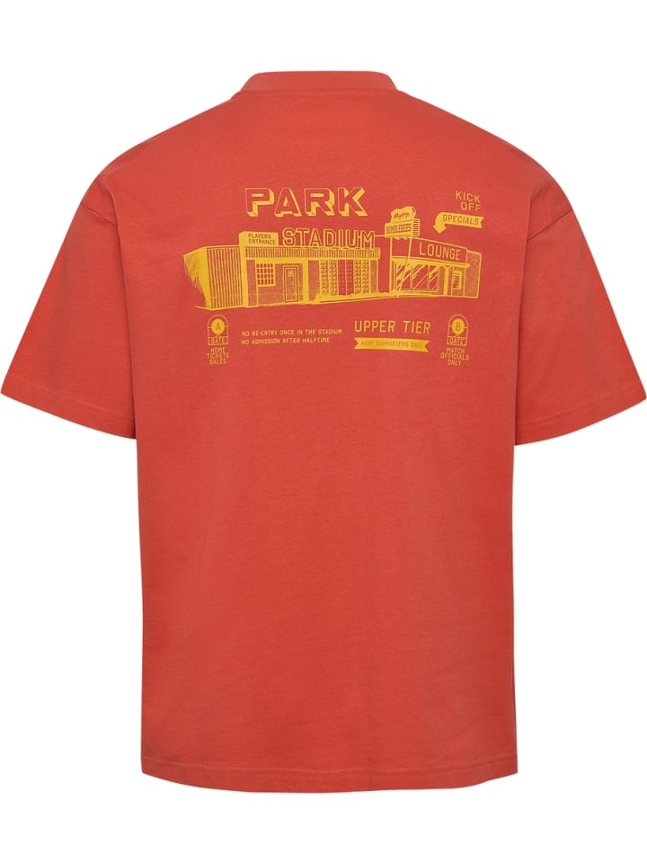 

Футболка Свободная футболка S/S Bees Stadium оранжевого цвета Hummel