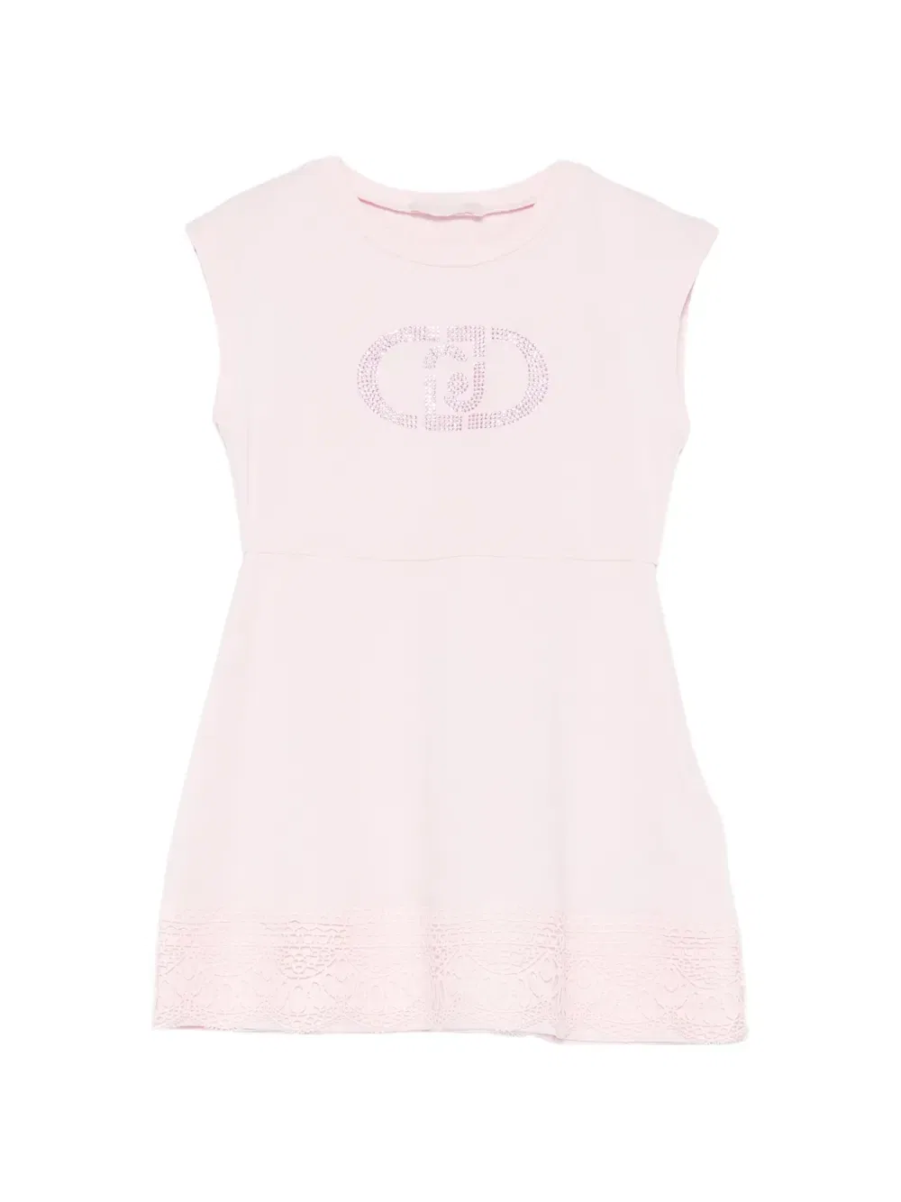 Платье с кружевной отделкой Liu Jo Kids, розовый