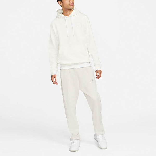Толстовка Nike MENS Sportswear Club Fleece Sports White, белый — фото 3