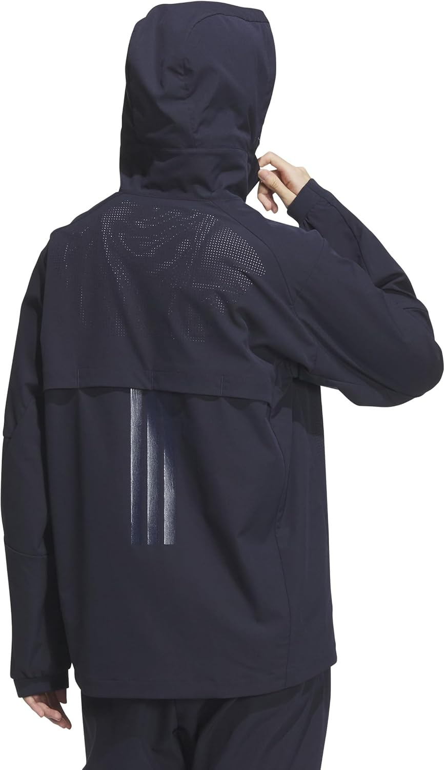 Мужская толстовка Adidas KQD65, премиум-класса, спортивный крой, эластичная ткань, застежка-молния по всей длине — фото 2
