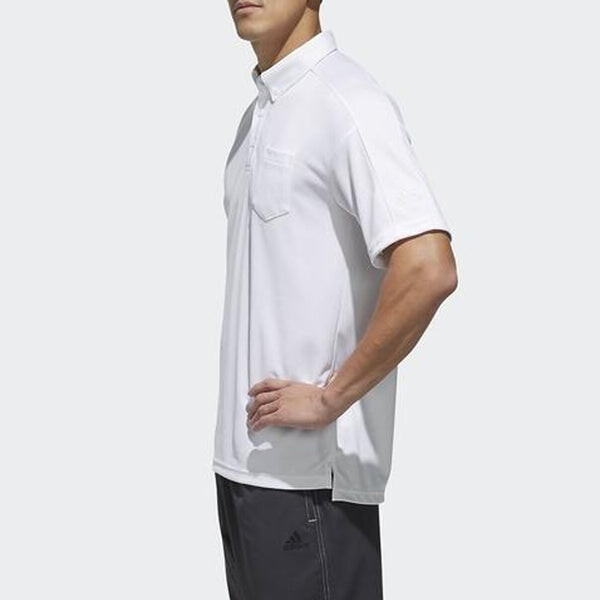 Футболка m s2s sc tero p chest pocket short sleeve polo shirt white Adidas, белый — фото 4