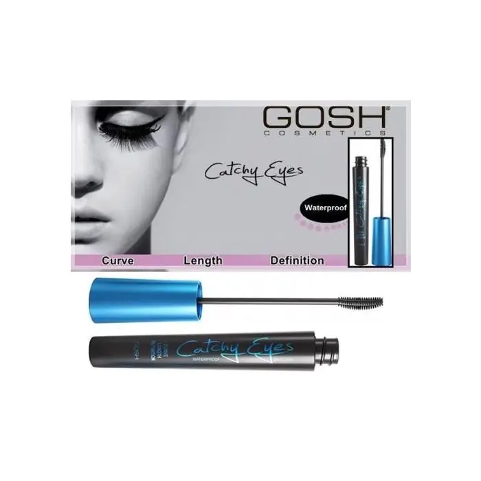 

Тушь для ресниц catchy eyes máscara de pestañas waterproof Gosh, цвет negro