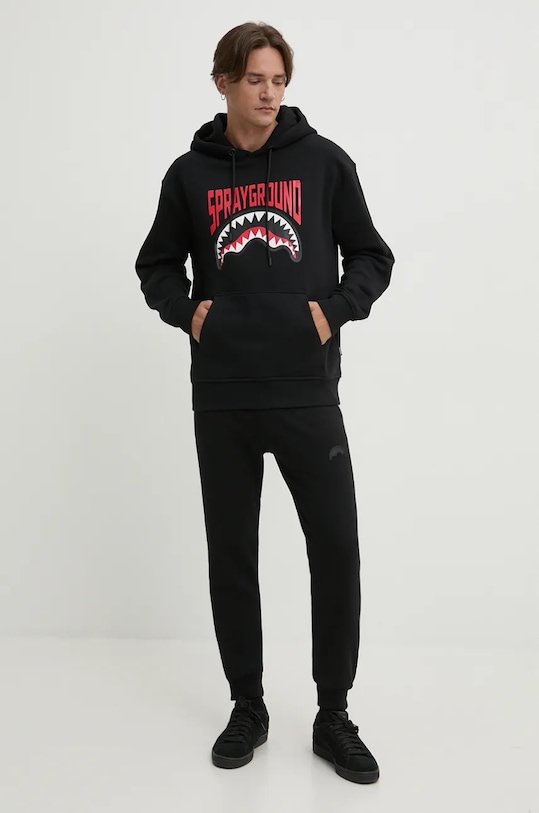 

Хлопковая толстовка Sprayground, черный