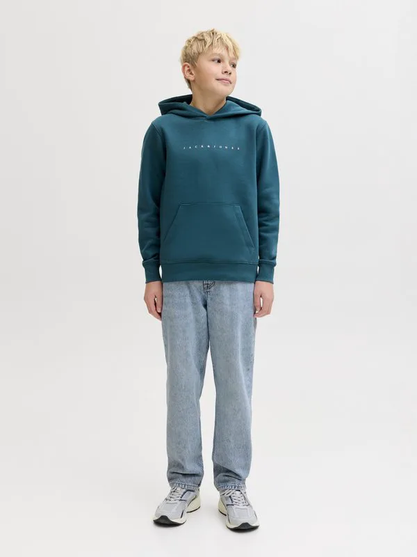 Джинсы прямого кроя jjichris jjoriginal Jack & Jones Junior, Blue Denim — фото 2