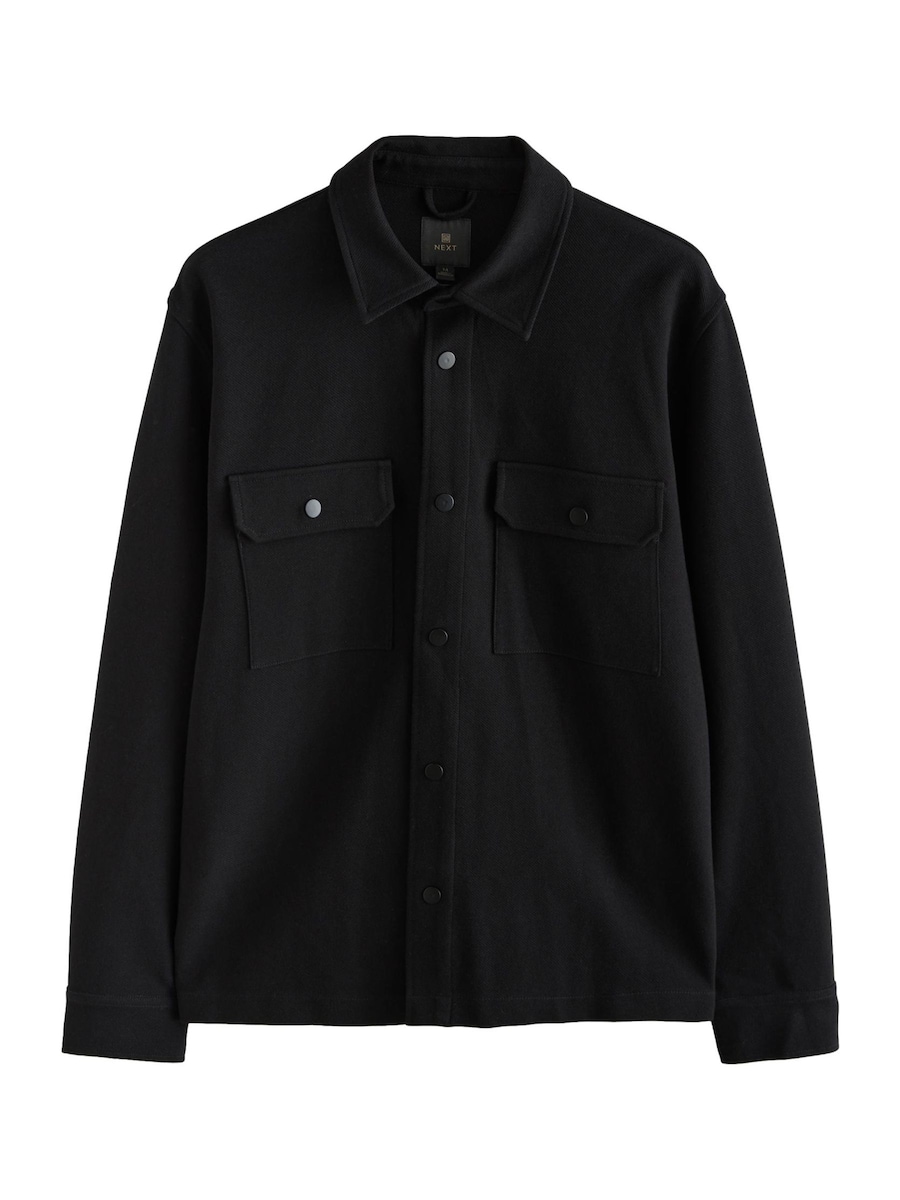 

Рубашка на пуговицах классического кроя Next, черный