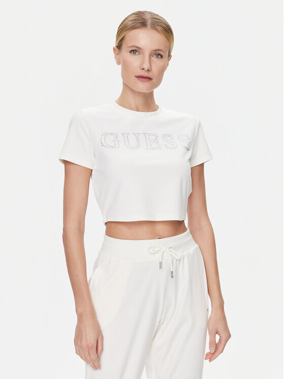 

Футболка свободного покроя Guess, экрю