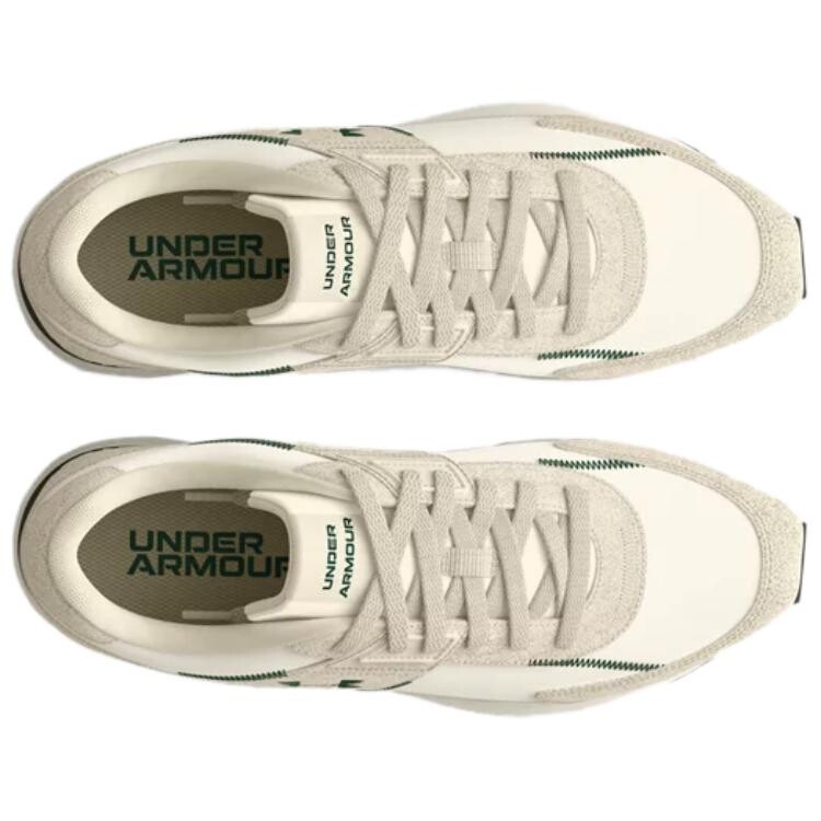 Кроссовки мужские низкие белые/зеленые Under Armour — фото 4