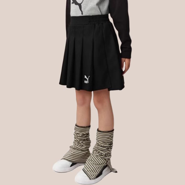 PUMA Юбка Sportstyle Collection SKIRT PLEATED G Black для детей 3-7 лет — фото 3