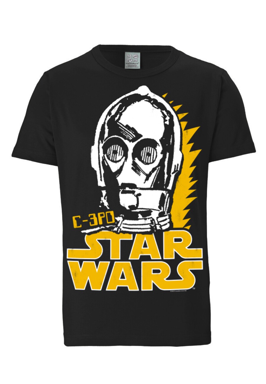 

Классическая футболка LOGOSHIRT Shirt C-3PO, черный