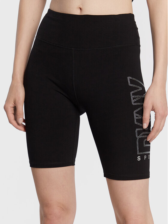 

Байкерские шорты узкого кроя Dkny Sport, черный