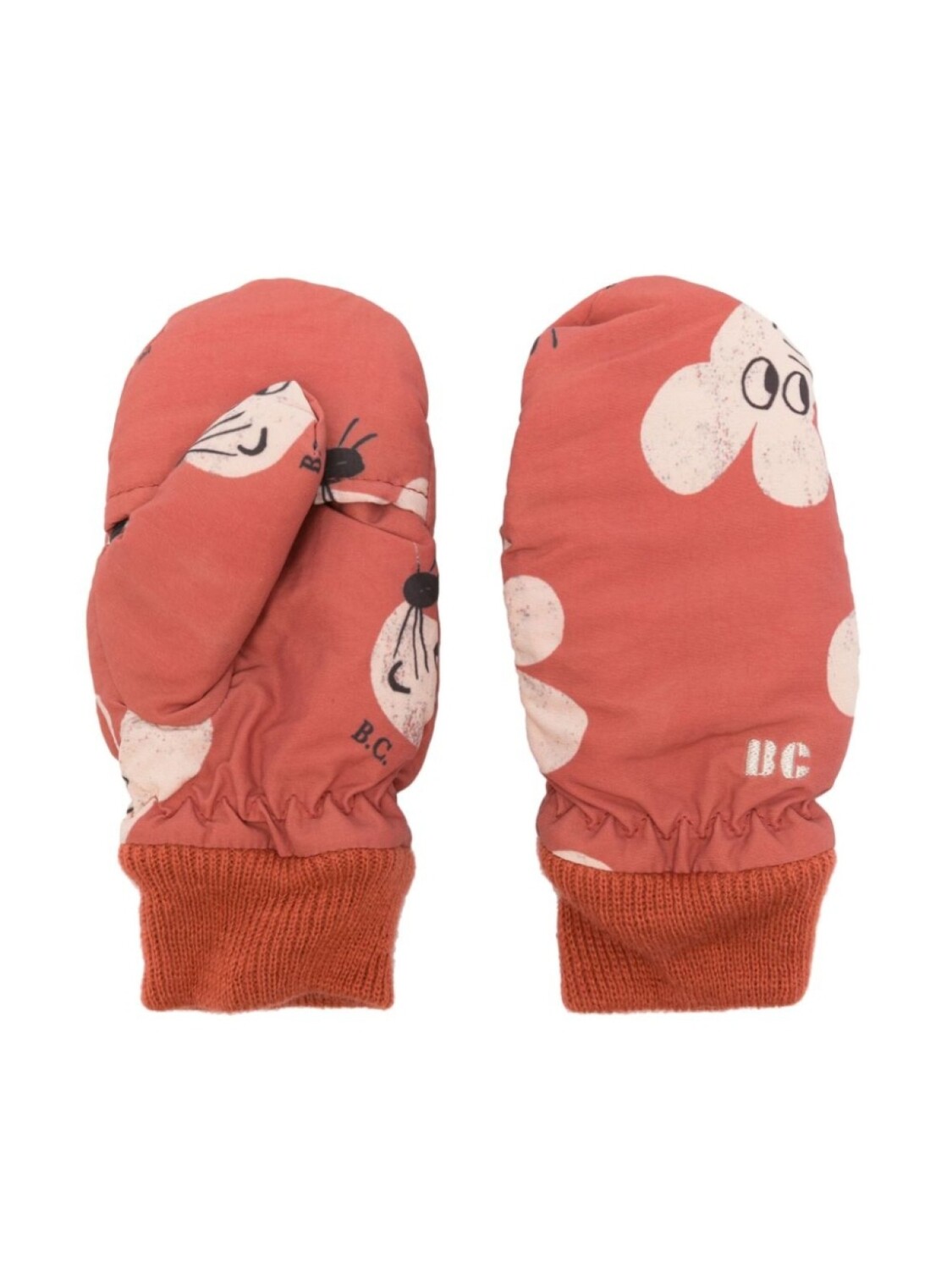

Bobo Choses варежки Mouse с вышитым логотипом, оранжевый