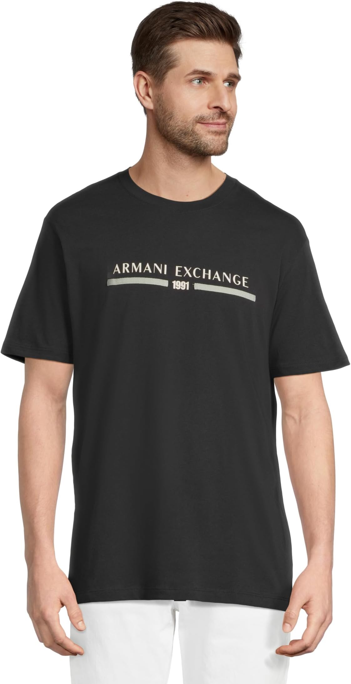 

Футболка Armani Exchange 1991 Chest Logo T-shirt, цвет Deep Navy