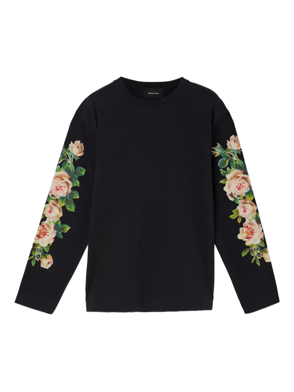 

Футболка с длинными рукавами и принтом Simone Rocha, черный