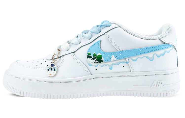 

Кроссовки Nike Air Force 1 Skateboard Shoes Men Low-Top White Blue
