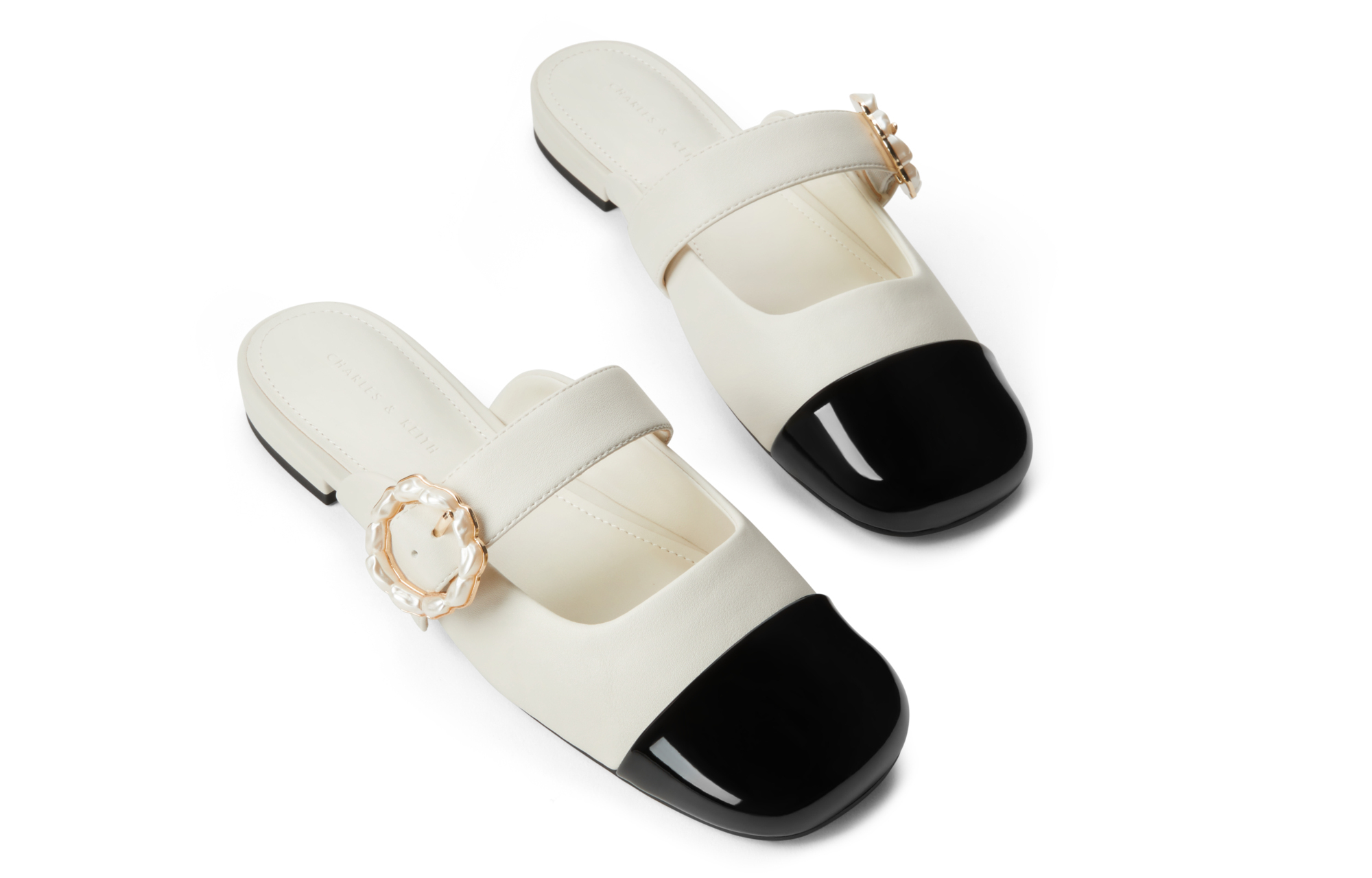 Закрытые тапочки на каблуке 1,5 см CHARLES&KEITH, светло-сиреневый — фото 3