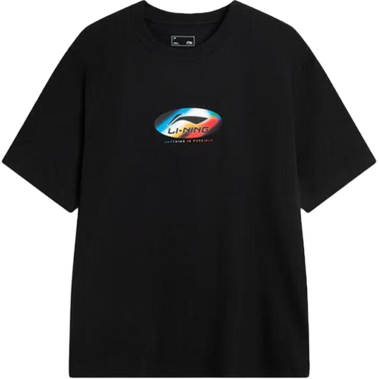 

LINING Футболка унисекс черная, Черный, LINING Футболка унисекс черная