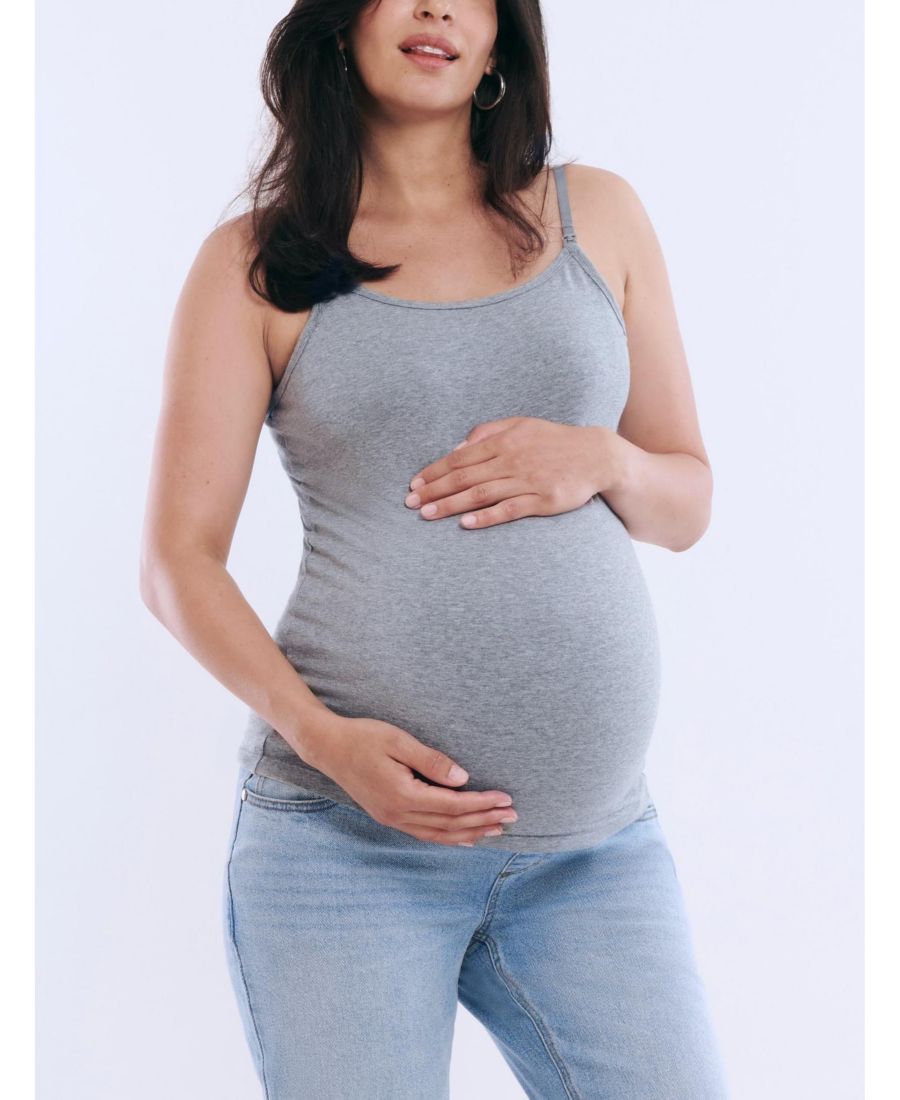 

Топ-майка для кормления с откидной спинкой большого размера - комплект из 2 штук - Motherhood Motherhood Maternity, Heather grey