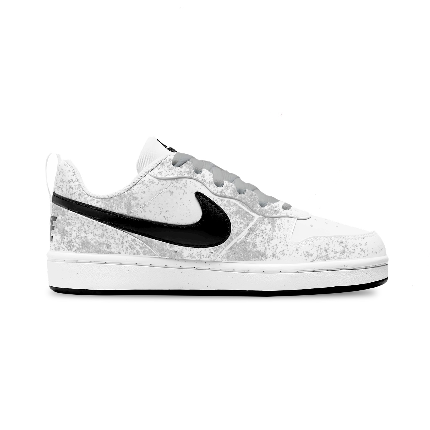 Court Borough устойчивые к истиранию низкие детские скейтбординг кроссовки Unisex Nike, белый — фото 4
