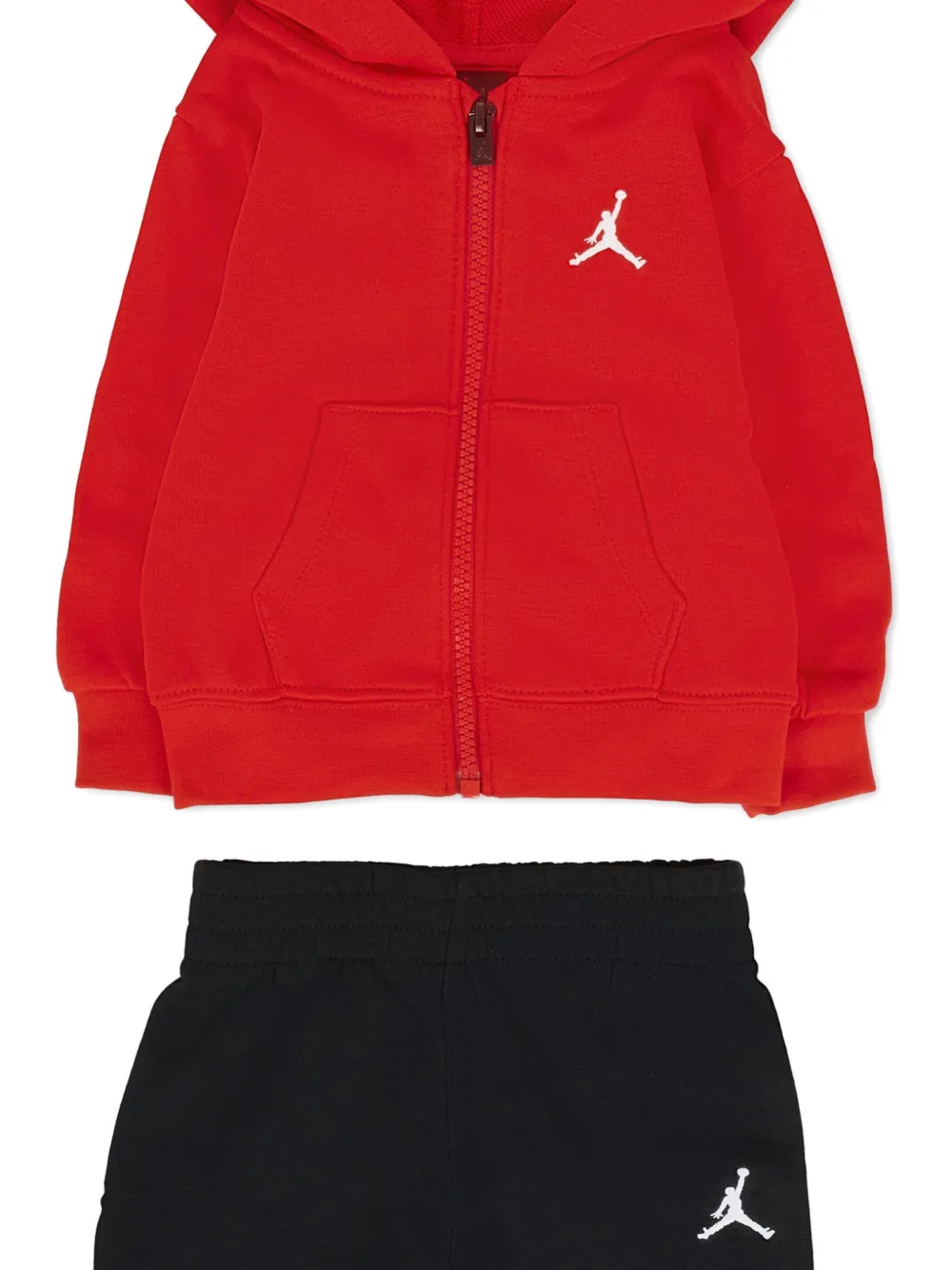 Спортивный костюм с капюшоном на молнии Jordan Kids, красный — фото 3