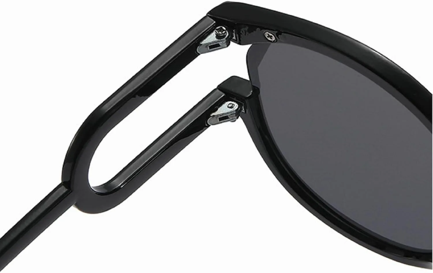 

Большие круглые солнцезащитные очки для женщин, 2024 год, роскошный дизайн, панк-стиль, винтажные очки для вождения и путешествий mincl, 2pcs-black&leopard