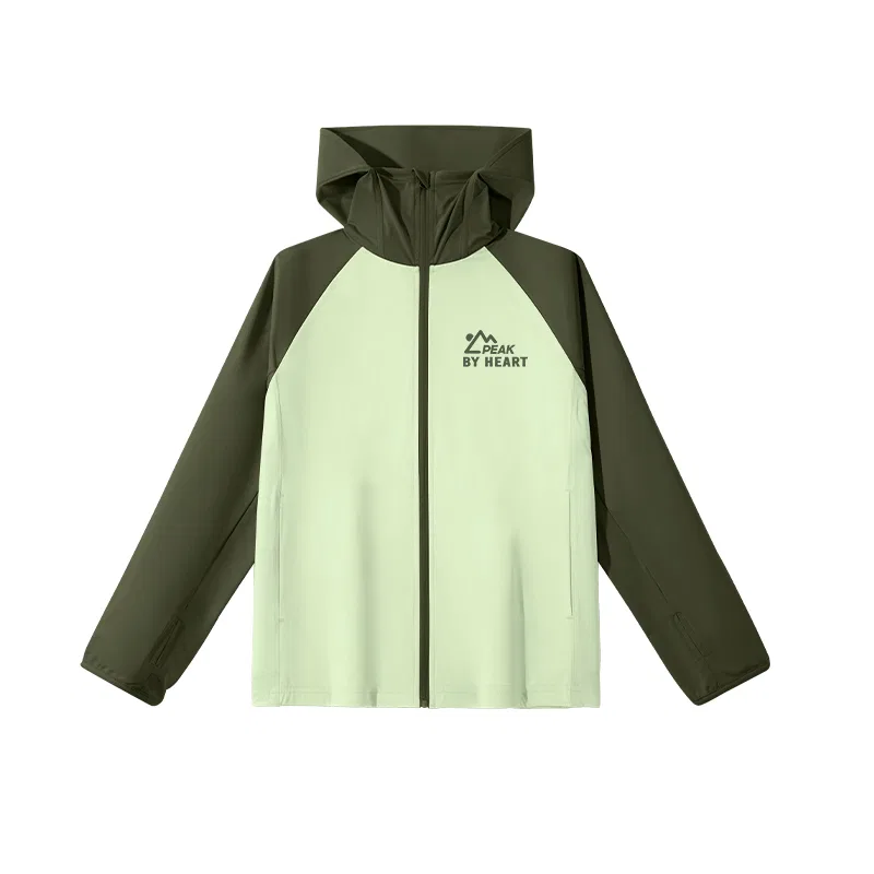 Детская солнцезащитная куртка с капюшоном PEAK Mountain Green