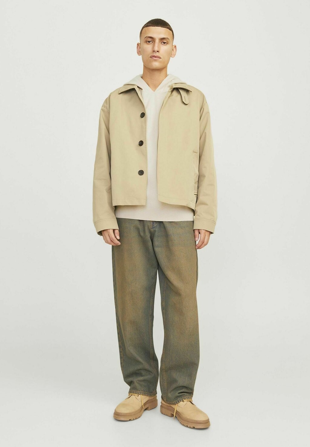 

Толстовка с капюшоном Jack & Jones, цвет Mottled Beige